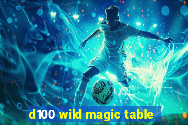 d100 wild magic table