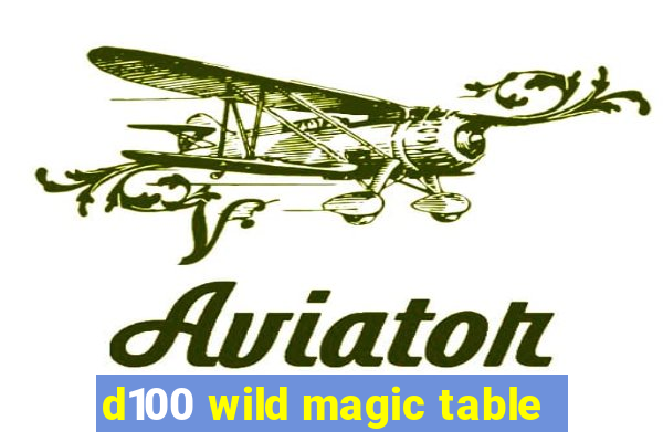 d100 wild magic table