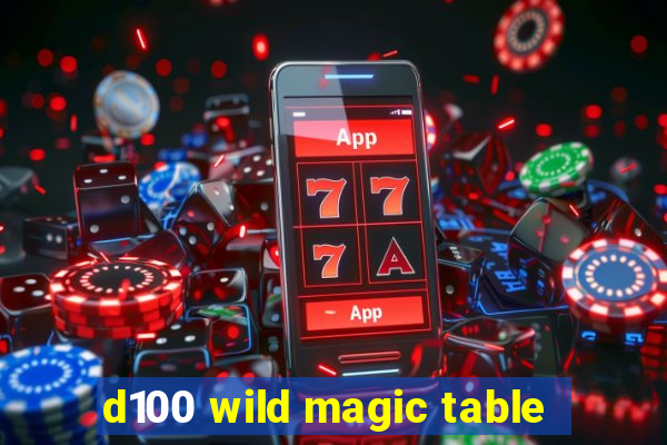 d100 wild magic table