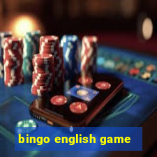 bingo english game