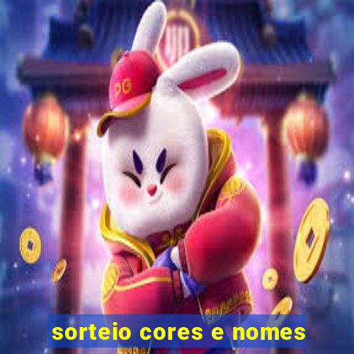 sorteio cores e nomes