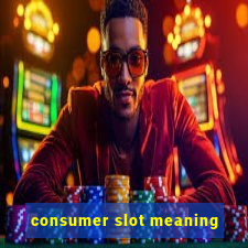 consumer slot meaning