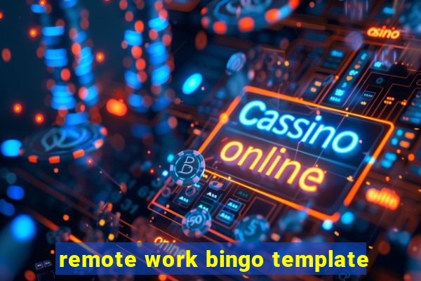 remote work bingo template