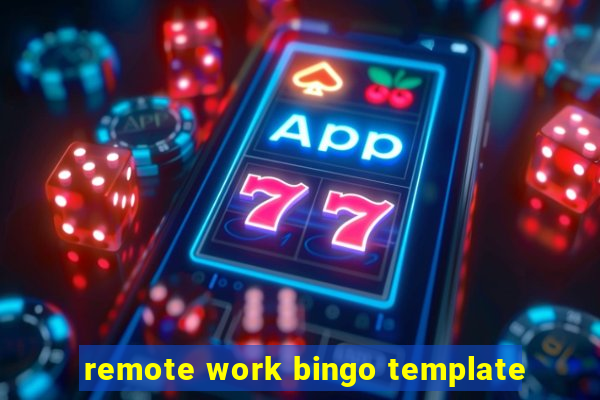 remote work bingo template