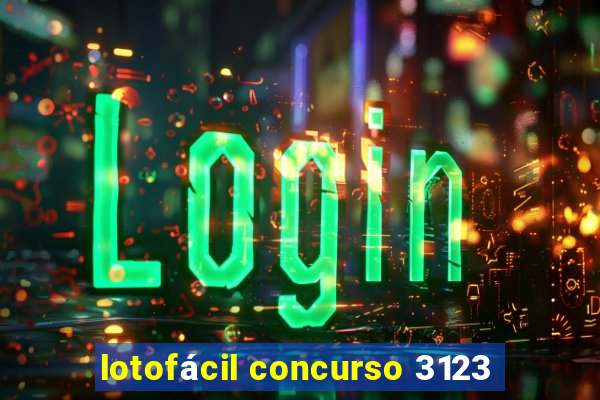 lotofácil concurso 3123