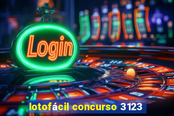 lotofácil concurso 3123