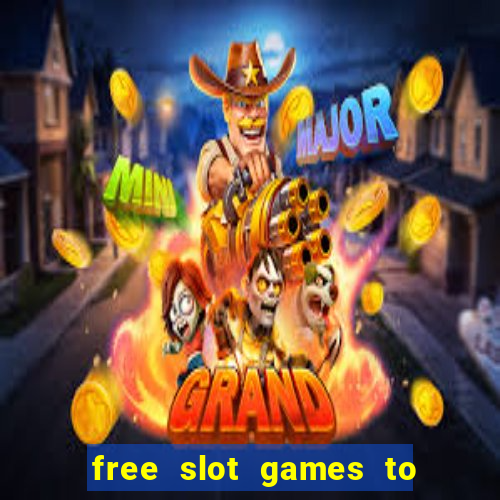 free slot games to win real money