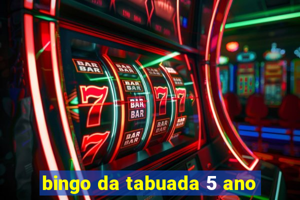 bingo da tabuada 5 ano