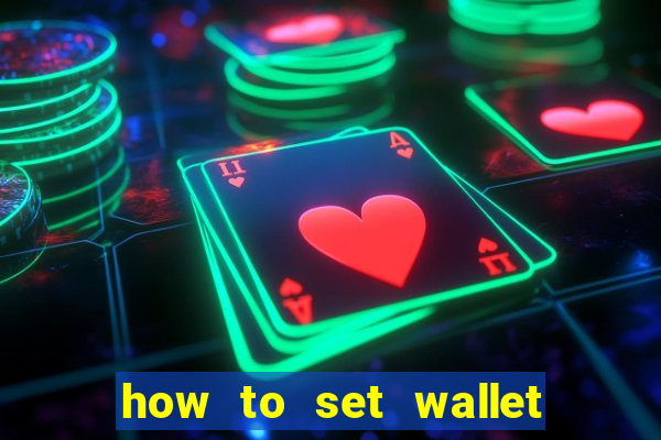 how to set wallet password in bingo plus