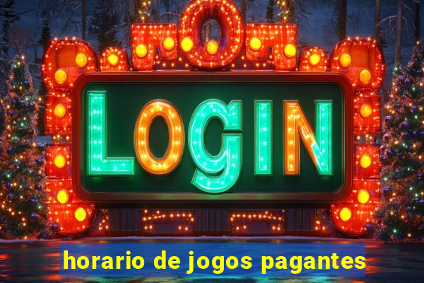 horario de jogos pagantes