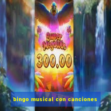 bingo musical con canciones