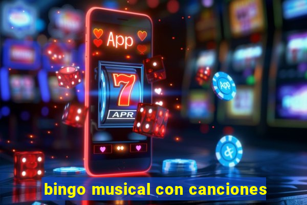 bingo musical con canciones