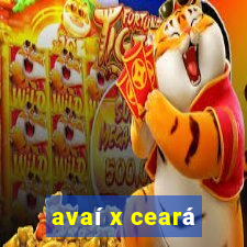 avaí x ceará