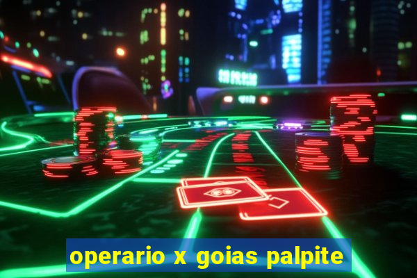 operario x goias palpite