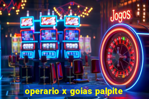 operario x goias palpite