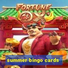 summer bingo cards