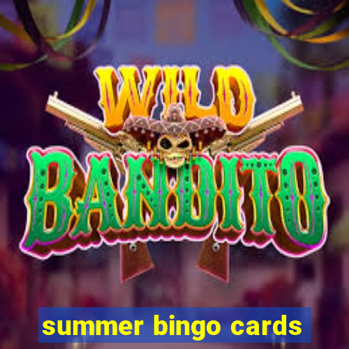 summer bingo cards