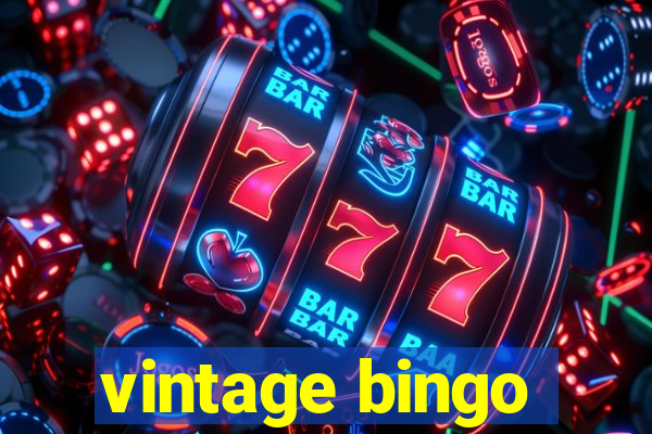 vintage bingo