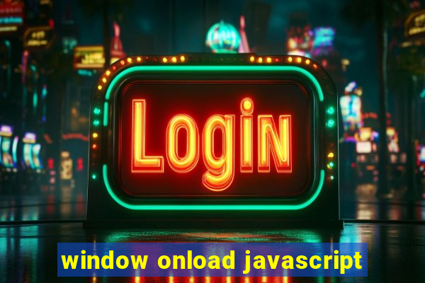 window onload javascript