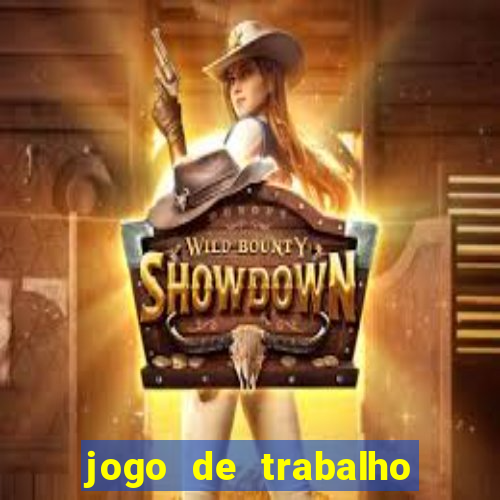 jogo de trabalho no escritório