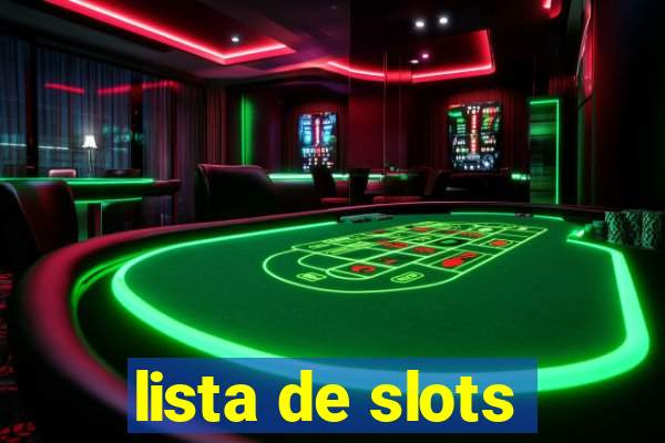 lista de slots