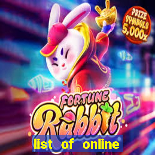 list of online slot sites