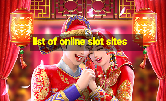 list of online slot sites