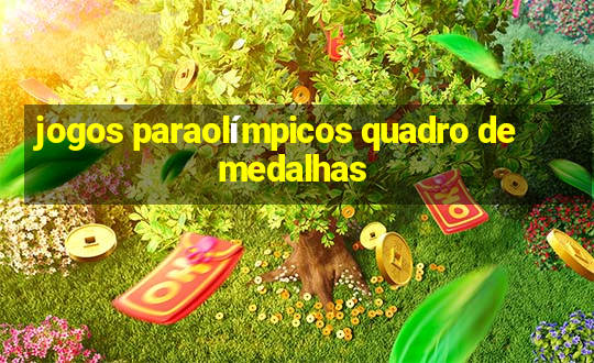 jogos paraolímpicos quadro de medalhas