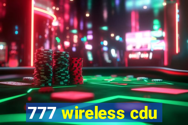 777 wireless cdu