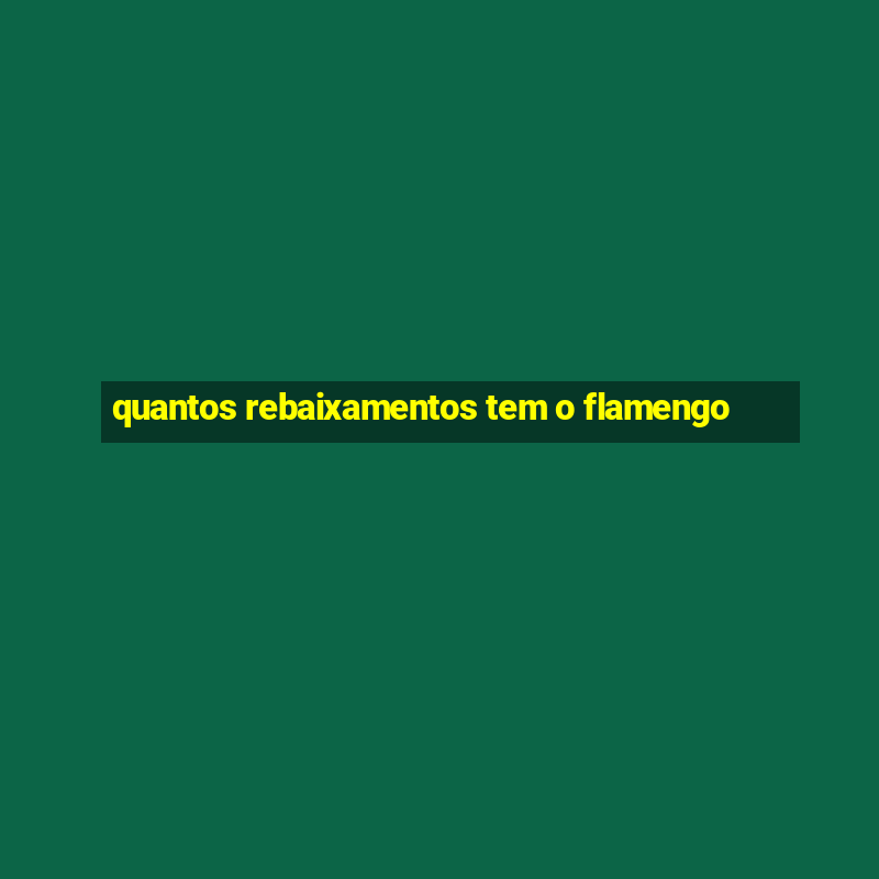 quantos rebaixamentos tem o flamengo