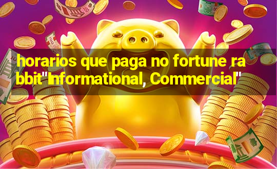 horarios que paga no fortune rabbit