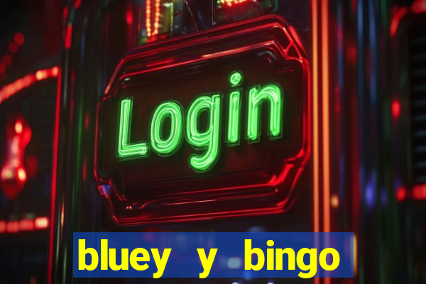 bluey y bingo bailando png