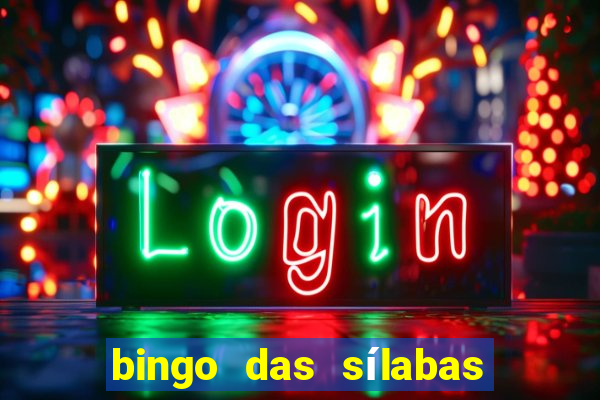 bingo das sílabas como jogar