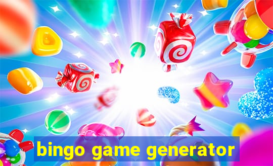 bingo game generator