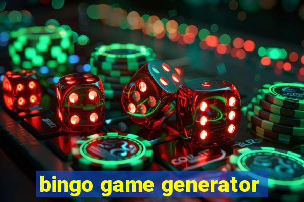 bingo game generator