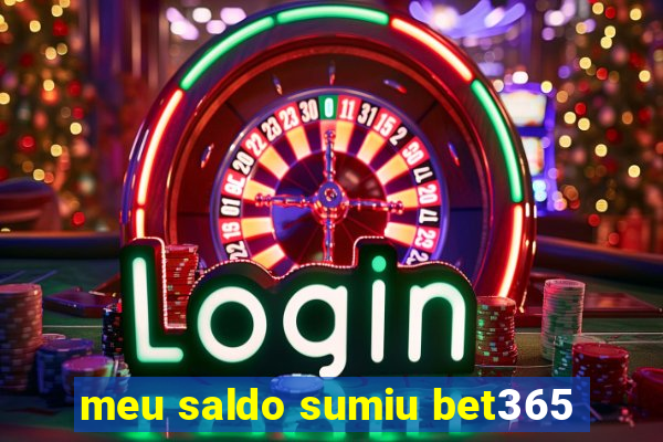 meu saldo sumiu bet365