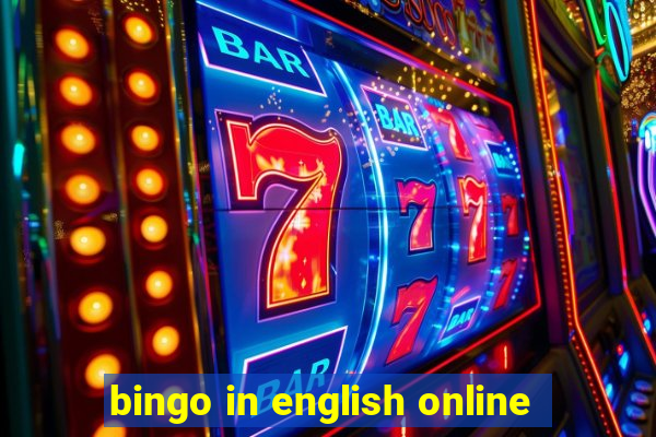 bingo in english online