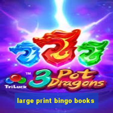 large print bingo books