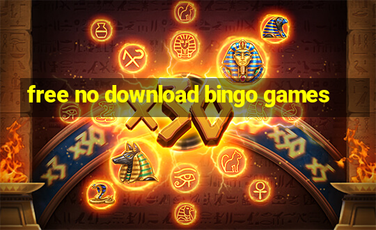 free no download bingo games