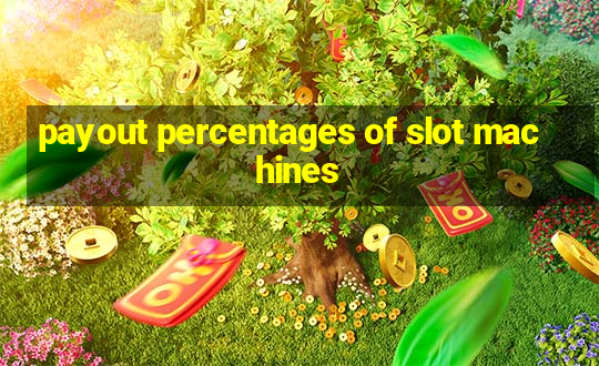 payout percentages of slot machines