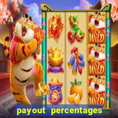 payout percentages of slot machines