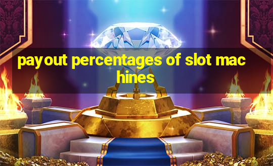 payout percentages of slot machines