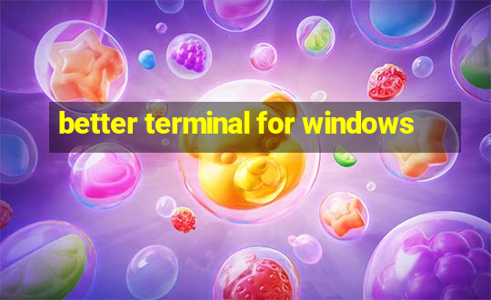 better terminal for windows