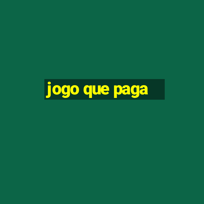 jogo que paga