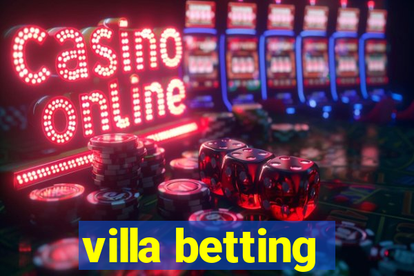 villa betting