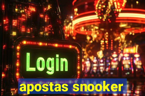 apostas snooker