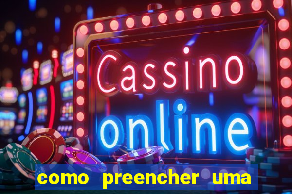 como preencher uma cartela de bingo