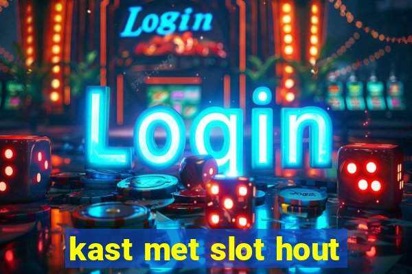 kast met slot hout