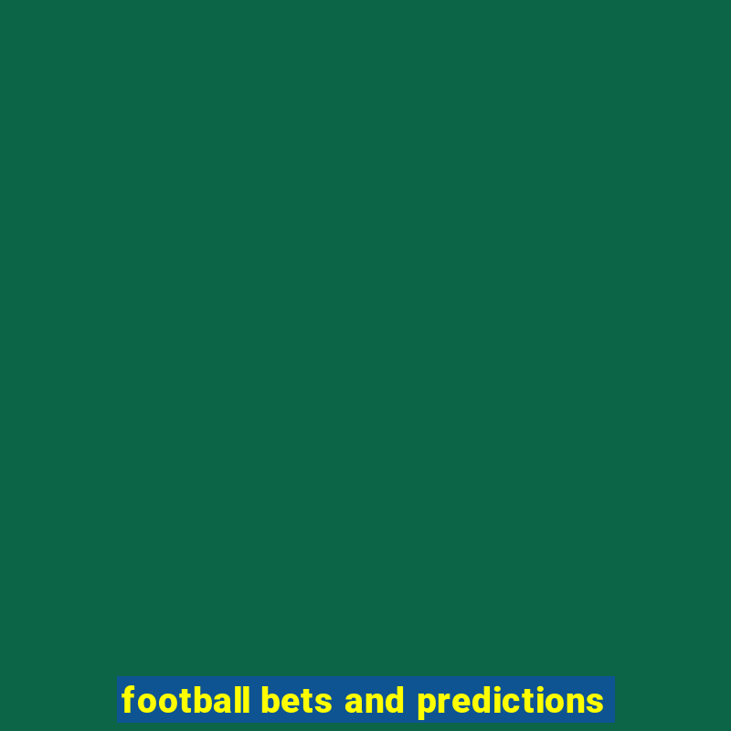 football bets and predictions