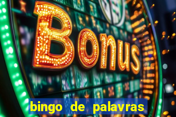 bingo de palavras para imprimir colorido